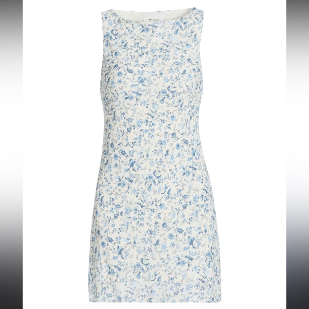 SEND OFFERS NWT REFORMATION DALE MINI DRESS - Picture 5 of 6